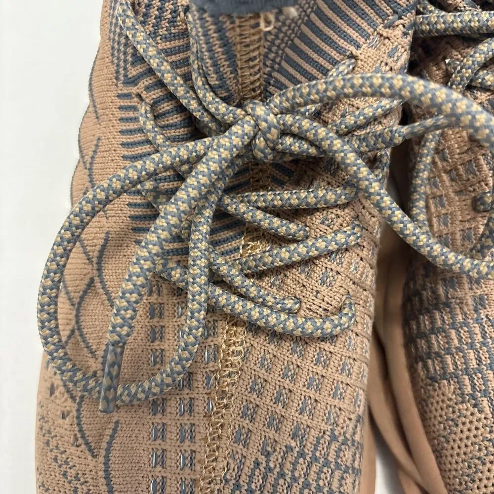 Unbranded CEAK Knit Sneakers Tan Brown Sculpted Sole Streetwear Size 9 women